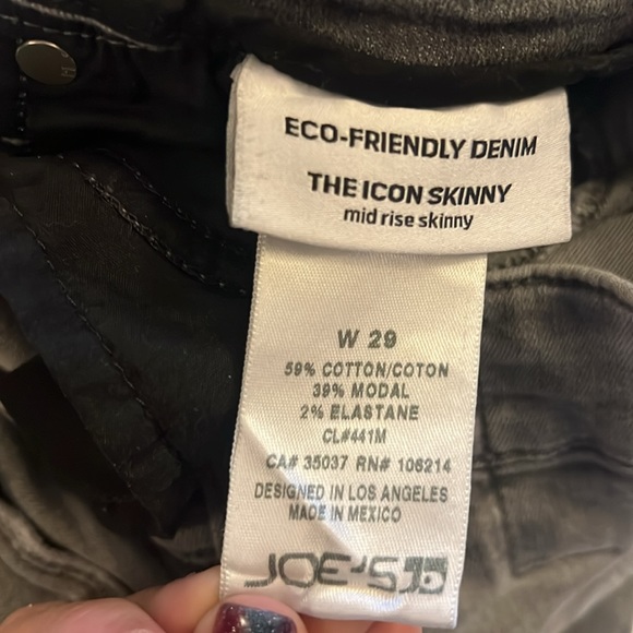Joe’s jeans - The Icon Skinny grey jeans size 29 - Picture 3 of 5